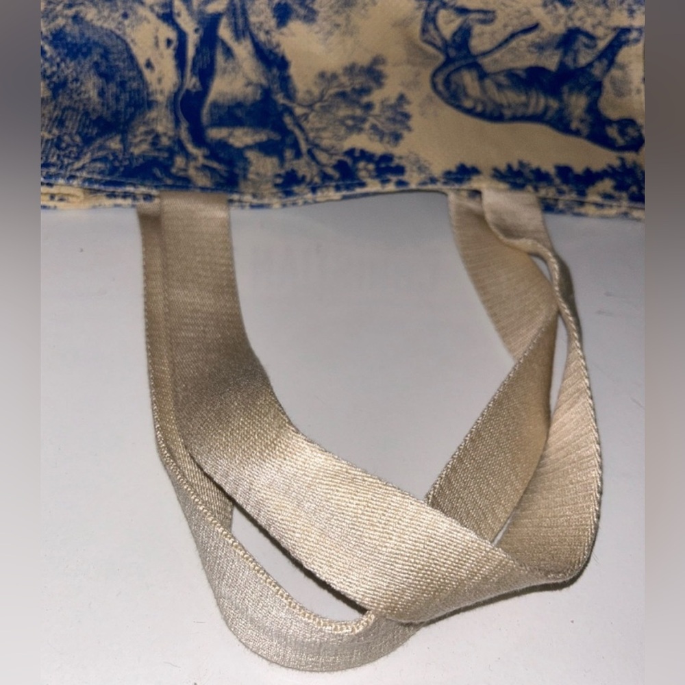 Christian Dior GWP Blue Dioriviera Straw Tote Bag - Picture 10 of 11